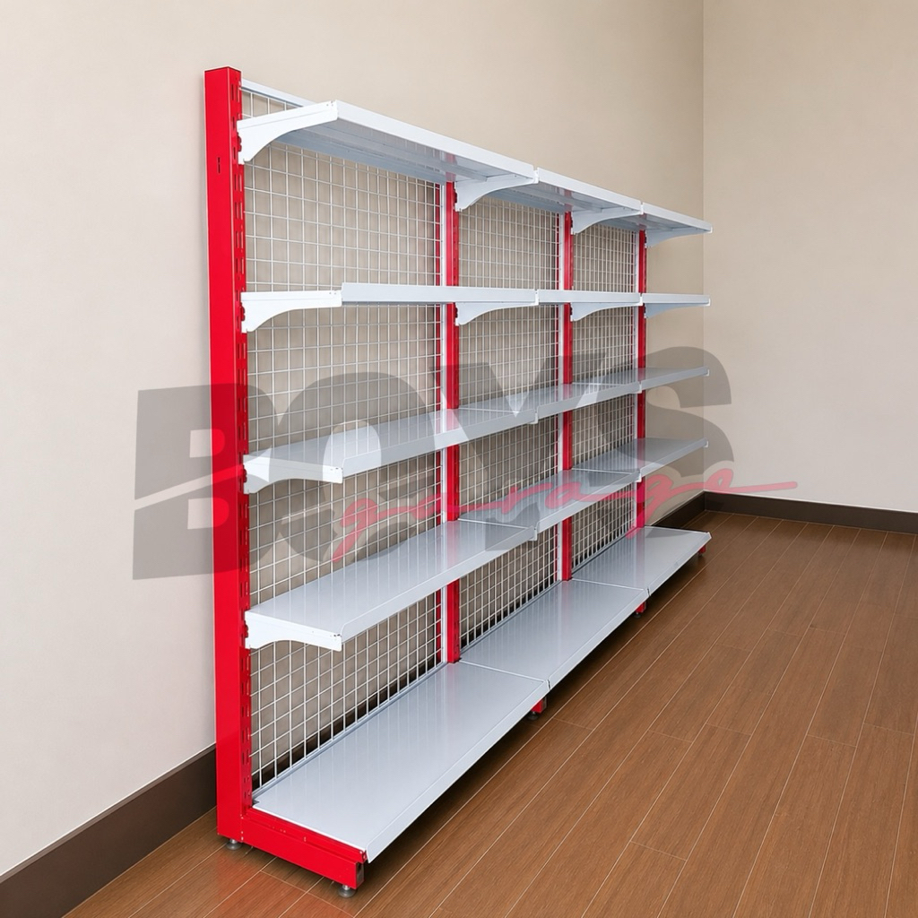 Rak Minimarket 3 Paket Hemat - 5 Susun , 3 Rak Gondola Minimarket Single 1 Starting - 2 Jointing