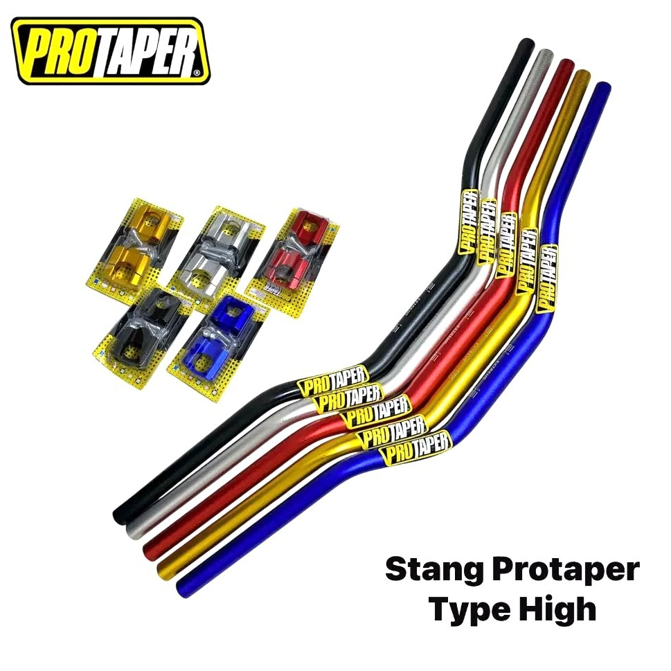 Stang protaper tipe High contour satu riser stang fatbar Trail KLX CRF Vixion Nmax Dll