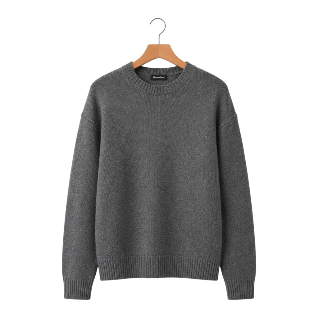 (L) Sweater Crewneck Wool Massimo Dutti