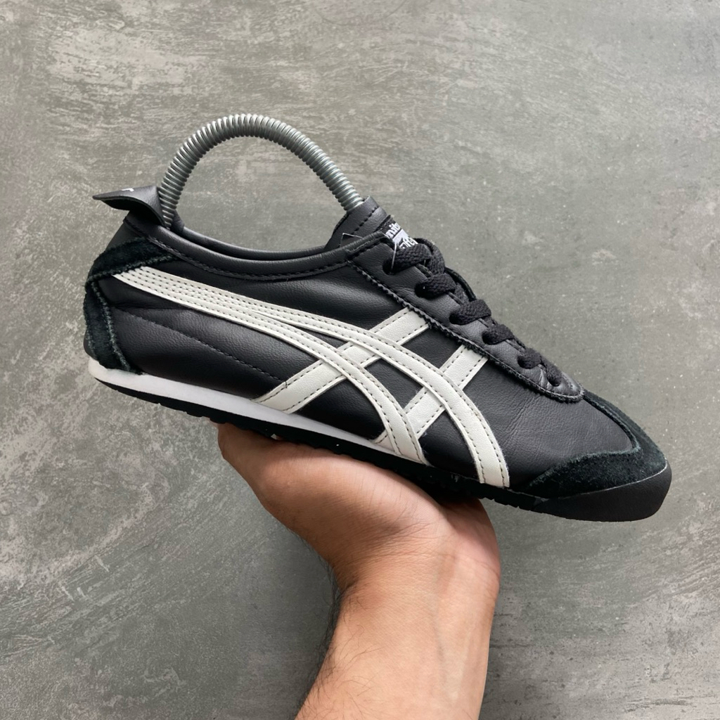 [Size 38] Onitsuka Tiger Mexico 66 Leather Black White Second Original Kondisi Mulus Nominus Seperti