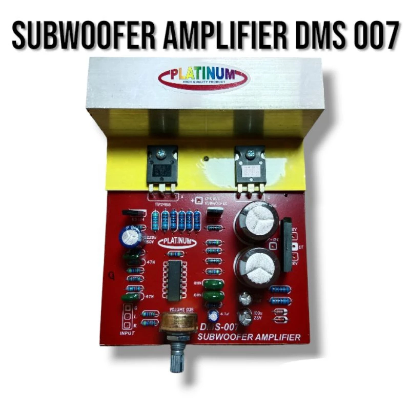 LINEAR DMS 007 PCB Kit Subwoofer Mono Super Mega Bass Platinum TIP3055 Driver Amplifier Audio