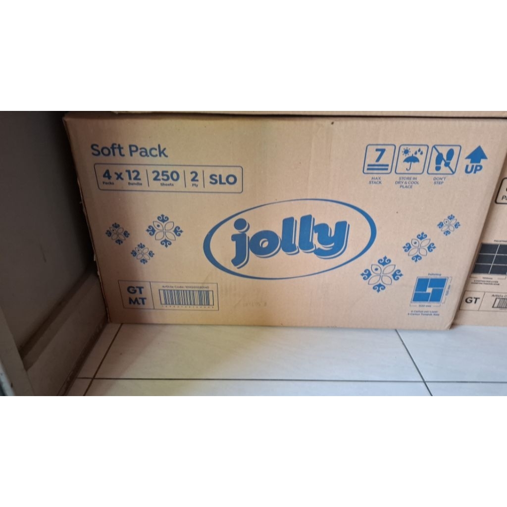1 Dus Tisu Jolly 250sheets [ 4 x 12packs ]