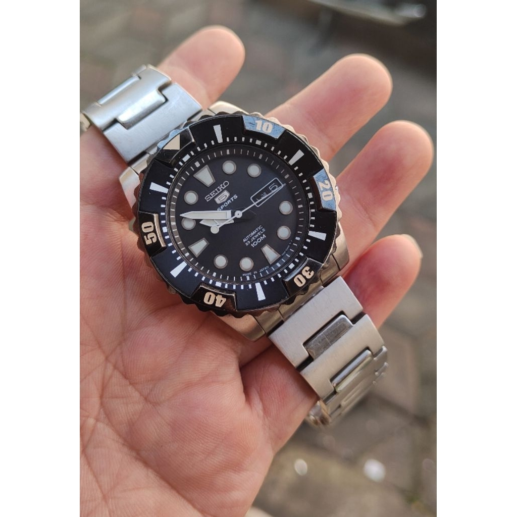 jam tangan original Seiko automatic second bekas preloved