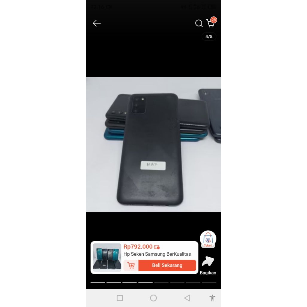 samsung a22 4g second