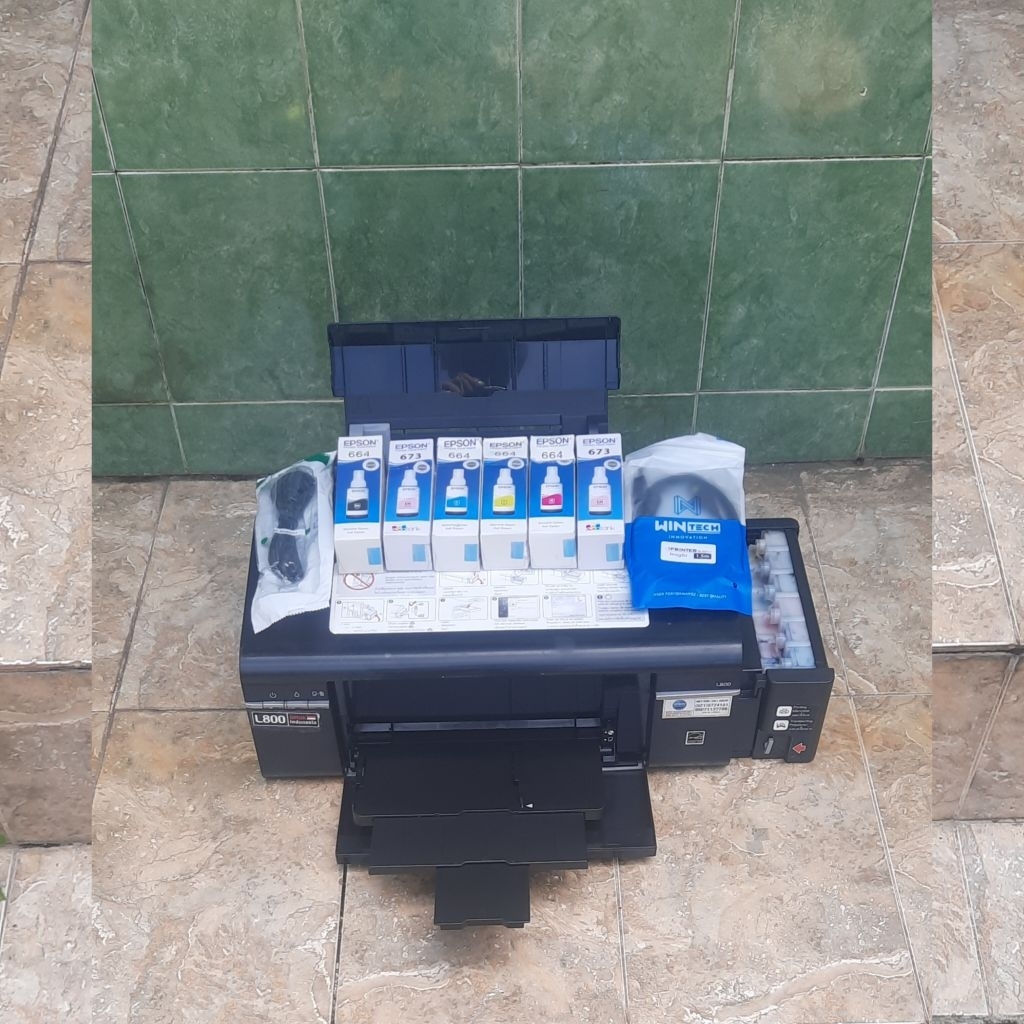 PRINTER EPSON L800 SECOND BONUS TINTA PLUS KABEL"