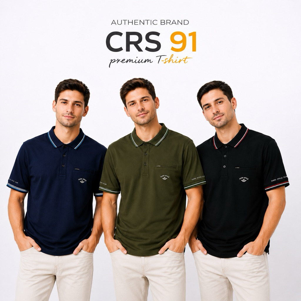 Kaos Kerah CRS 91 Original Kancing Syro L-XXL
