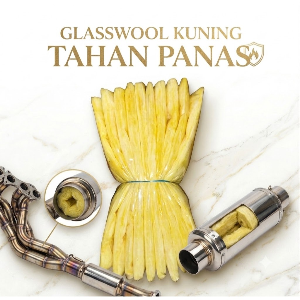 Glasswool Knalpot Racing Anti Panas Gesbul Gasswol Gasbul Glasswool Knalpot Racing