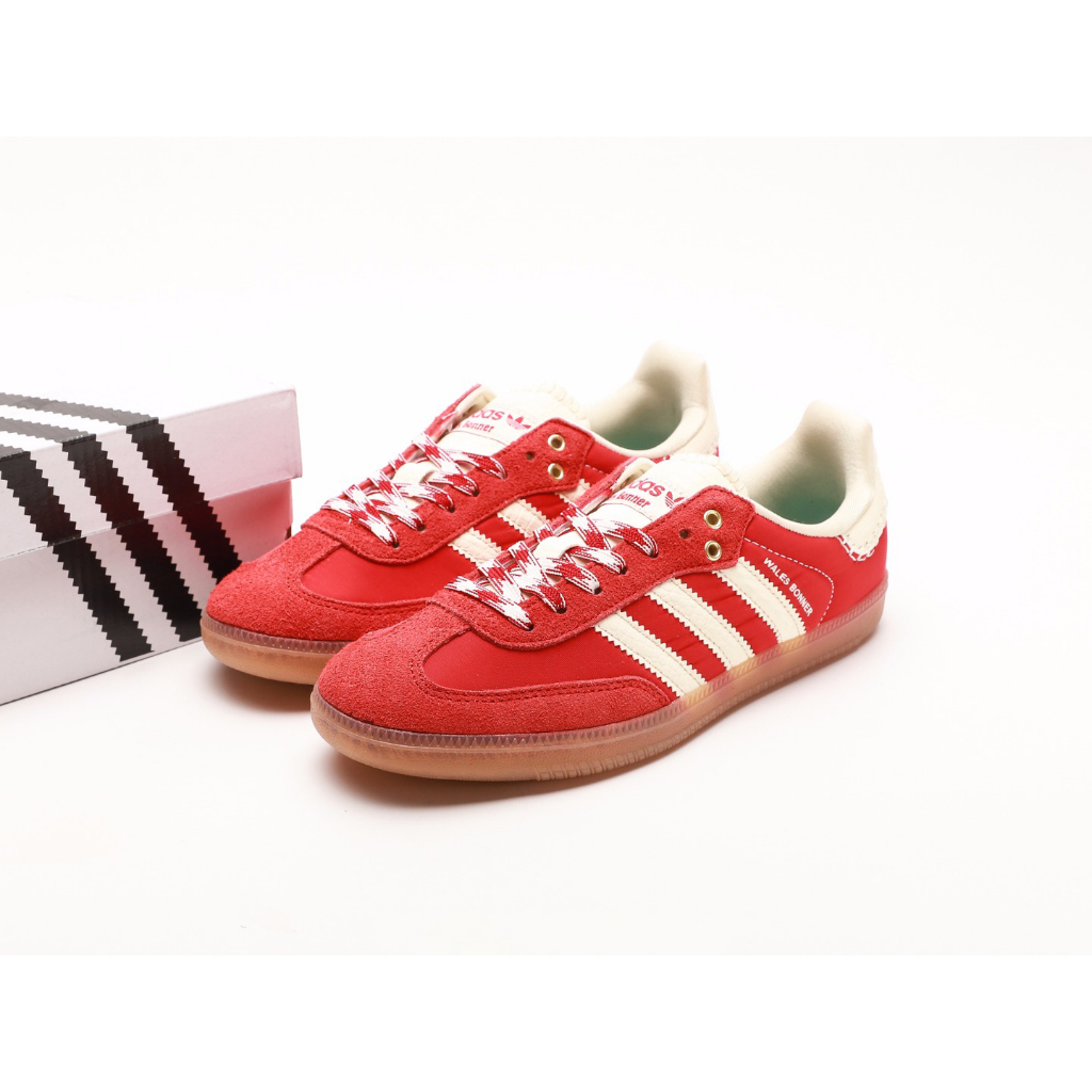 SIZE 37 1/3 READY STOCK - Wales Bonner x Adidas Samba Scarlet Red White (Collegiate Orange) BNIB ORI