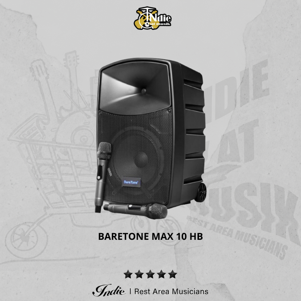 BARETONE AUDIO PORTABLE SPEAKER 10 INCH | MAX10HB