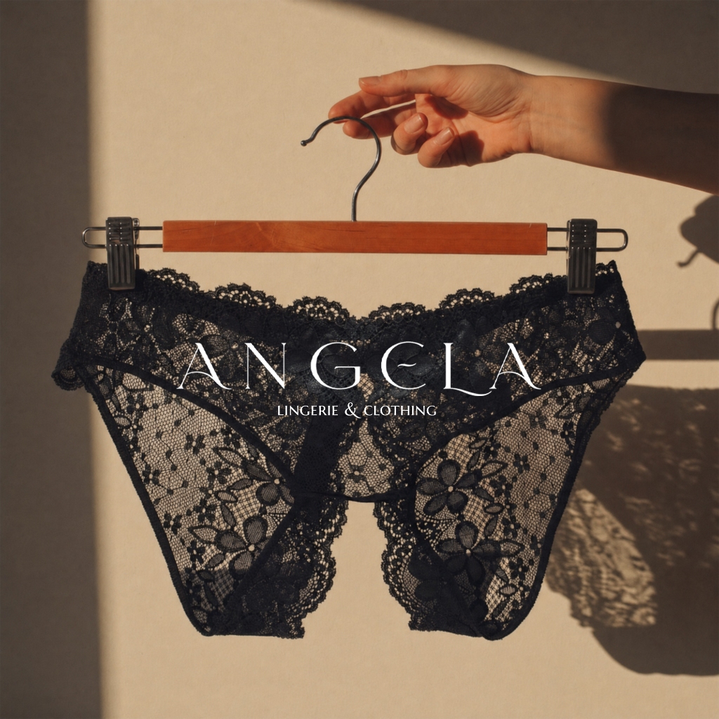 ANGELA Gstring Celana Dalam CD Wanita Seamless Renda Sexy Import Fashion