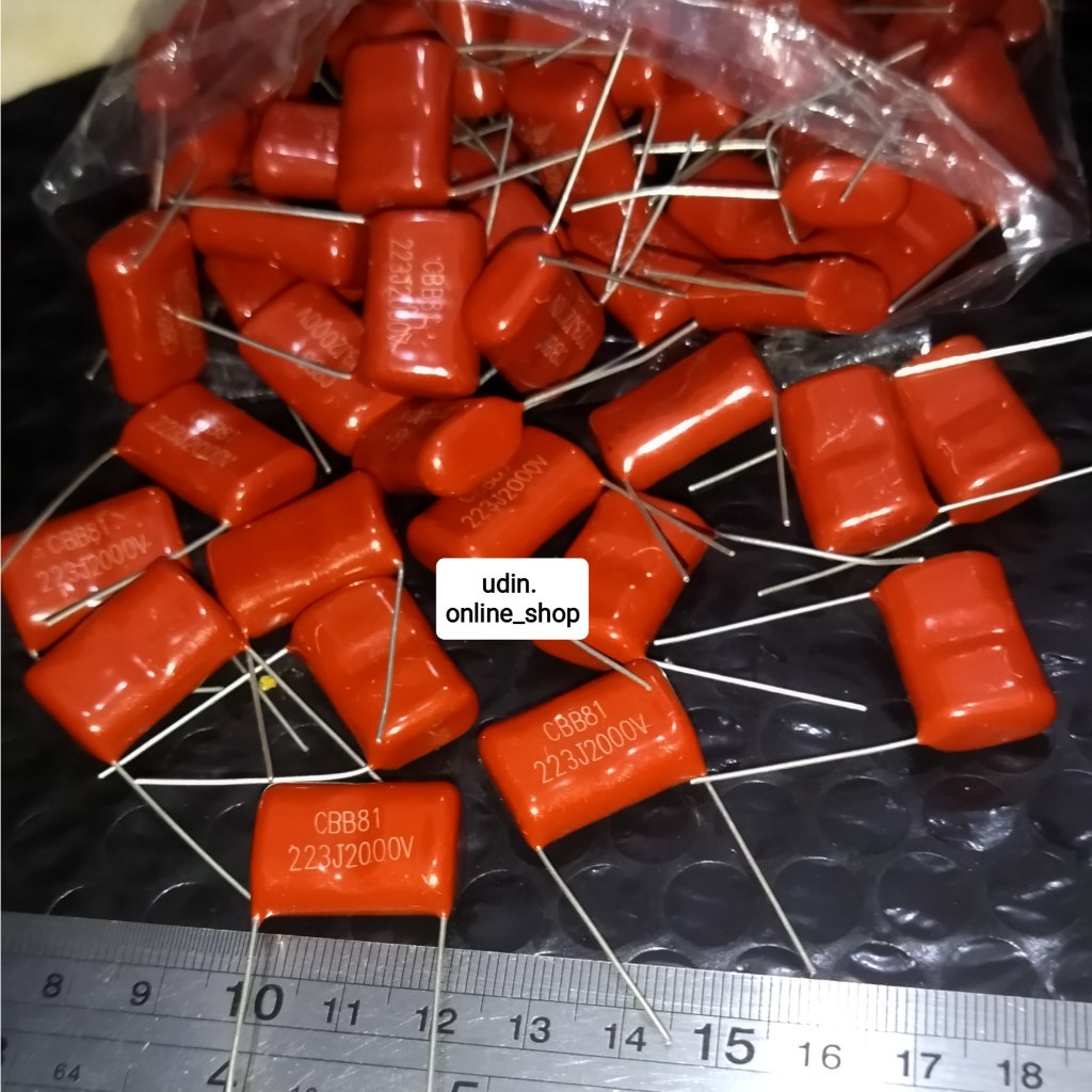 CAPASITOR MILAR 223 J 2000V KAPASITOR MYLAR 223J 2KV 20 NANO 2000 V