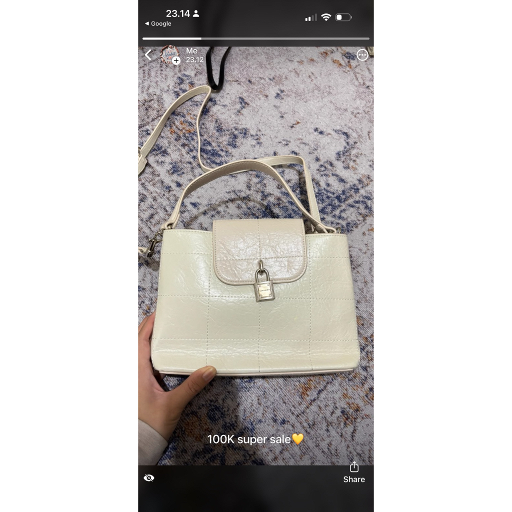 preloved white bag