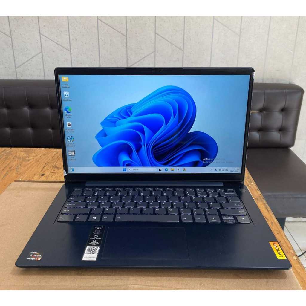 Lenovo Ideapad 3 14|ALC6 (82KT), Amd Ryzen 5 5500U, 8Gb/512GB #IPS, Lengkap, Navy Blue