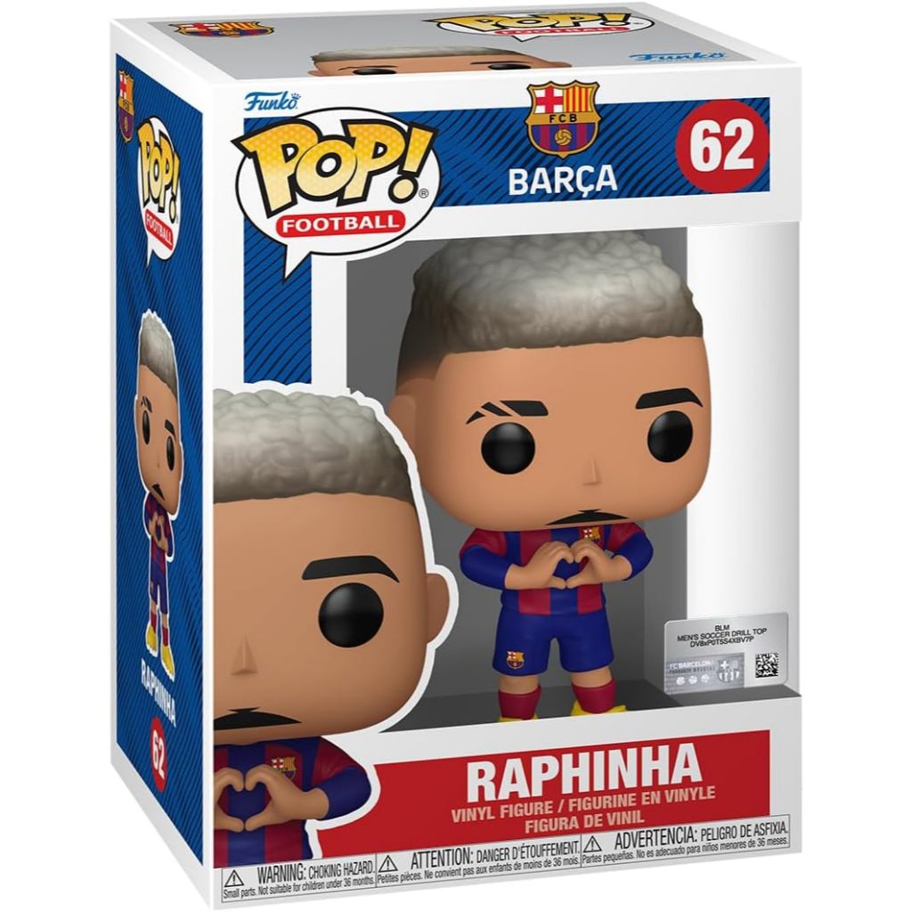 FUNKO POP EUROPEAN FOOTBALL BARCELONA RAPHINHA ORIGINAL FUNKO POP SOCCER BARCA FUNKO POP RAPHINHA