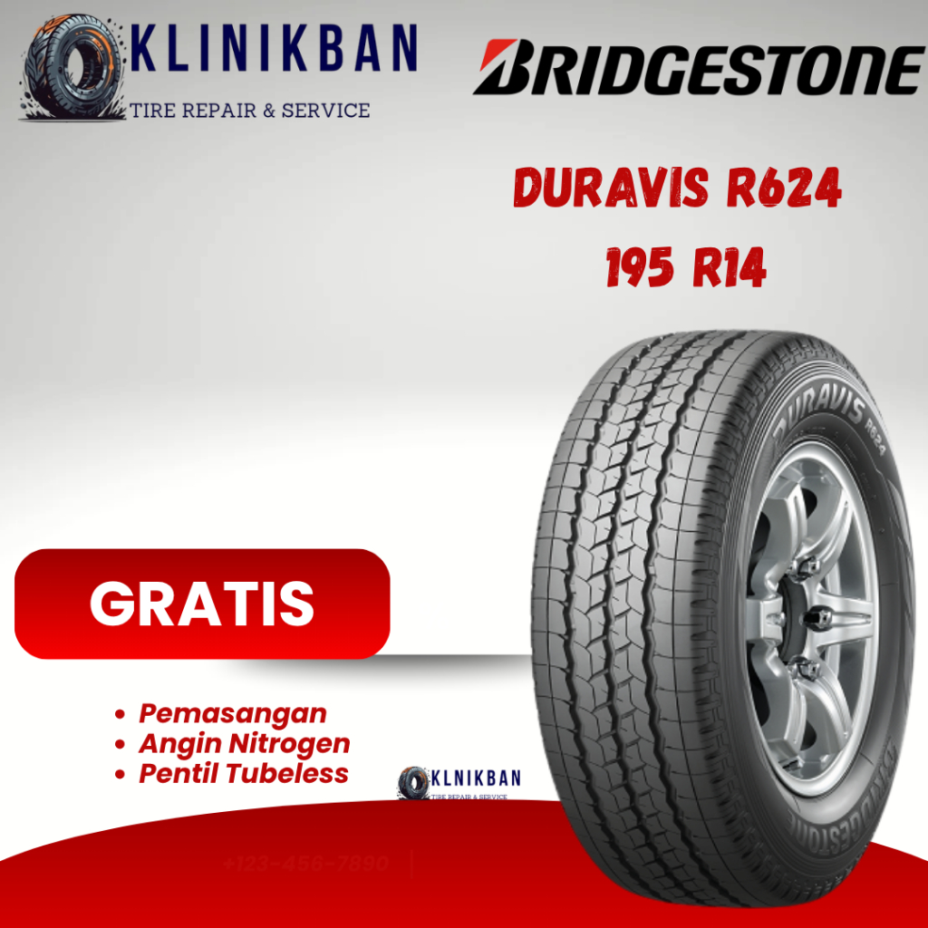 Ban Mobil Bridgestone Duravis 195 R14 Untuk L300