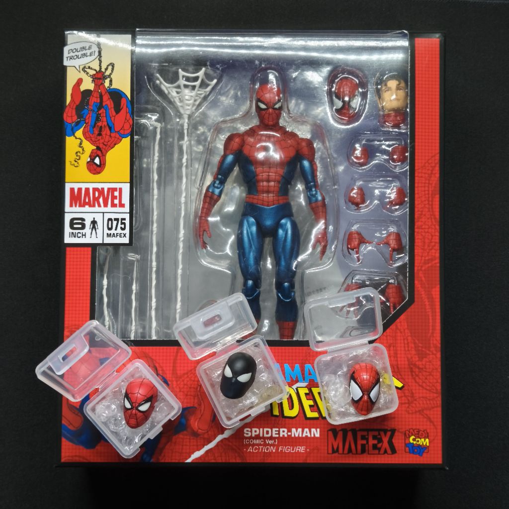 Mafex 075 Spiderman Comic Reissue 2026 BIB Bonus Headsculpt