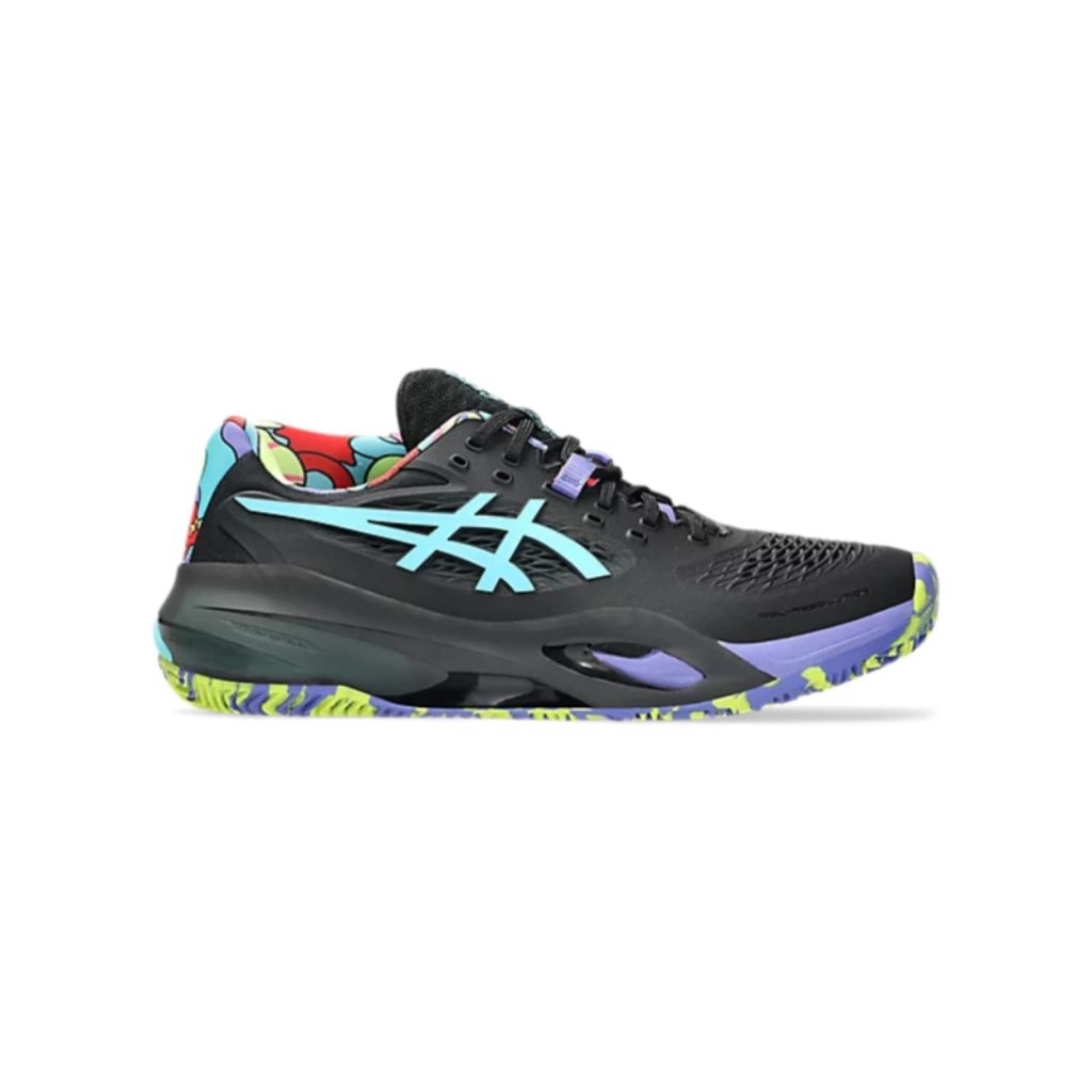 Sepatu Tenis Padel Pria/Wanita Asics Rsltion x Black Energi Aqua