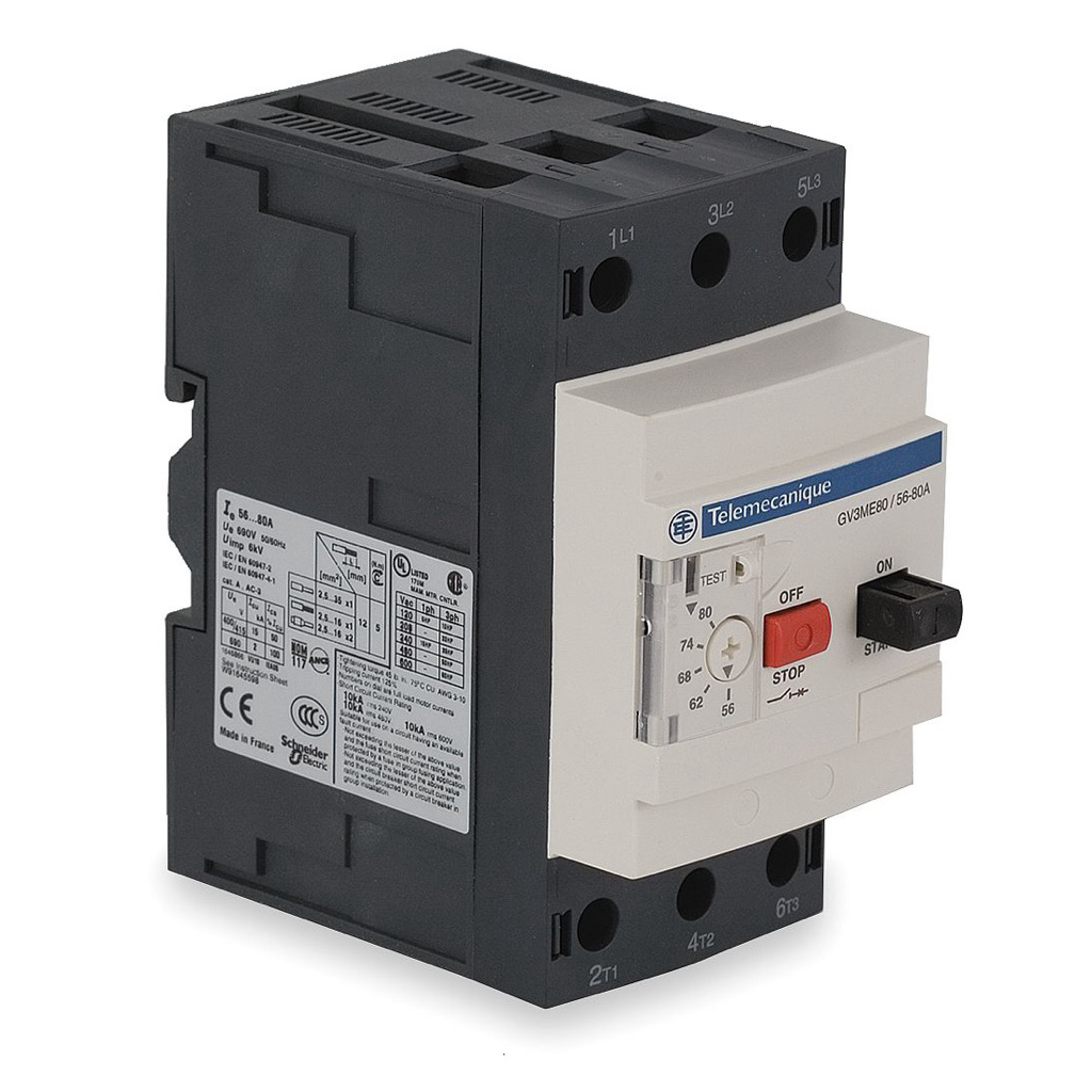 Telemecanique GV3ME80 Schneider / GV3 ME80 / Motor Circuit Breaker Protection