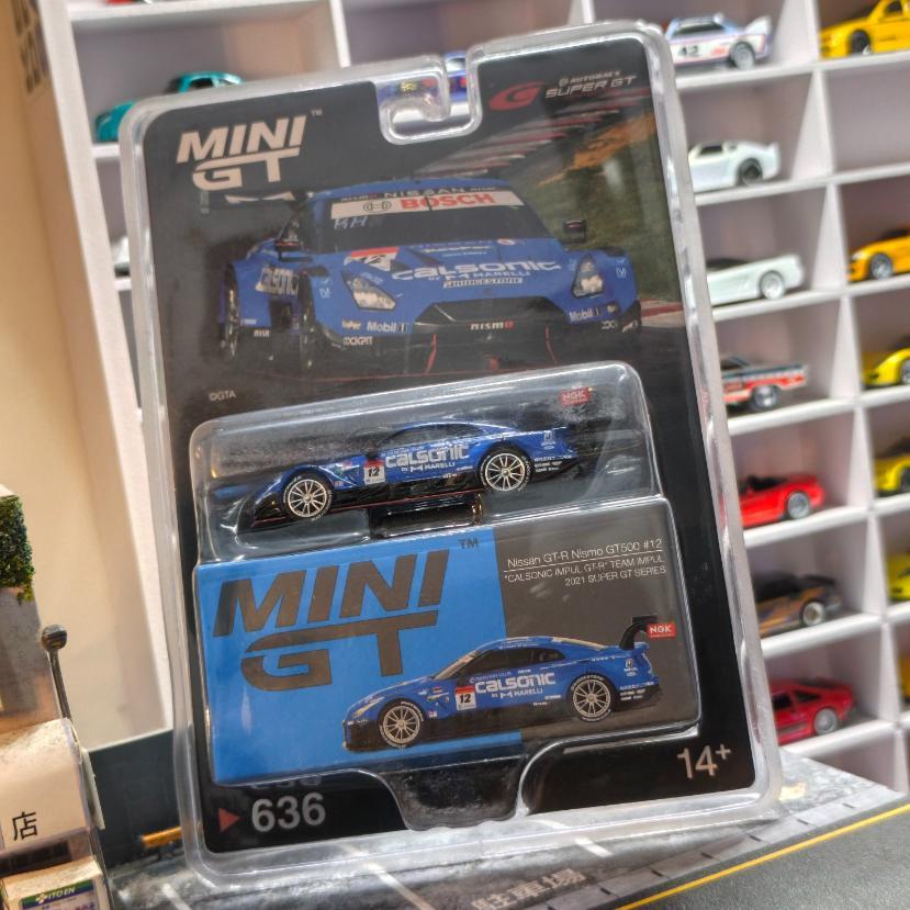 MINI GT 636 NISSAN GT-R R35 NISMO CALSONIC GT-R TEAM IMPUL