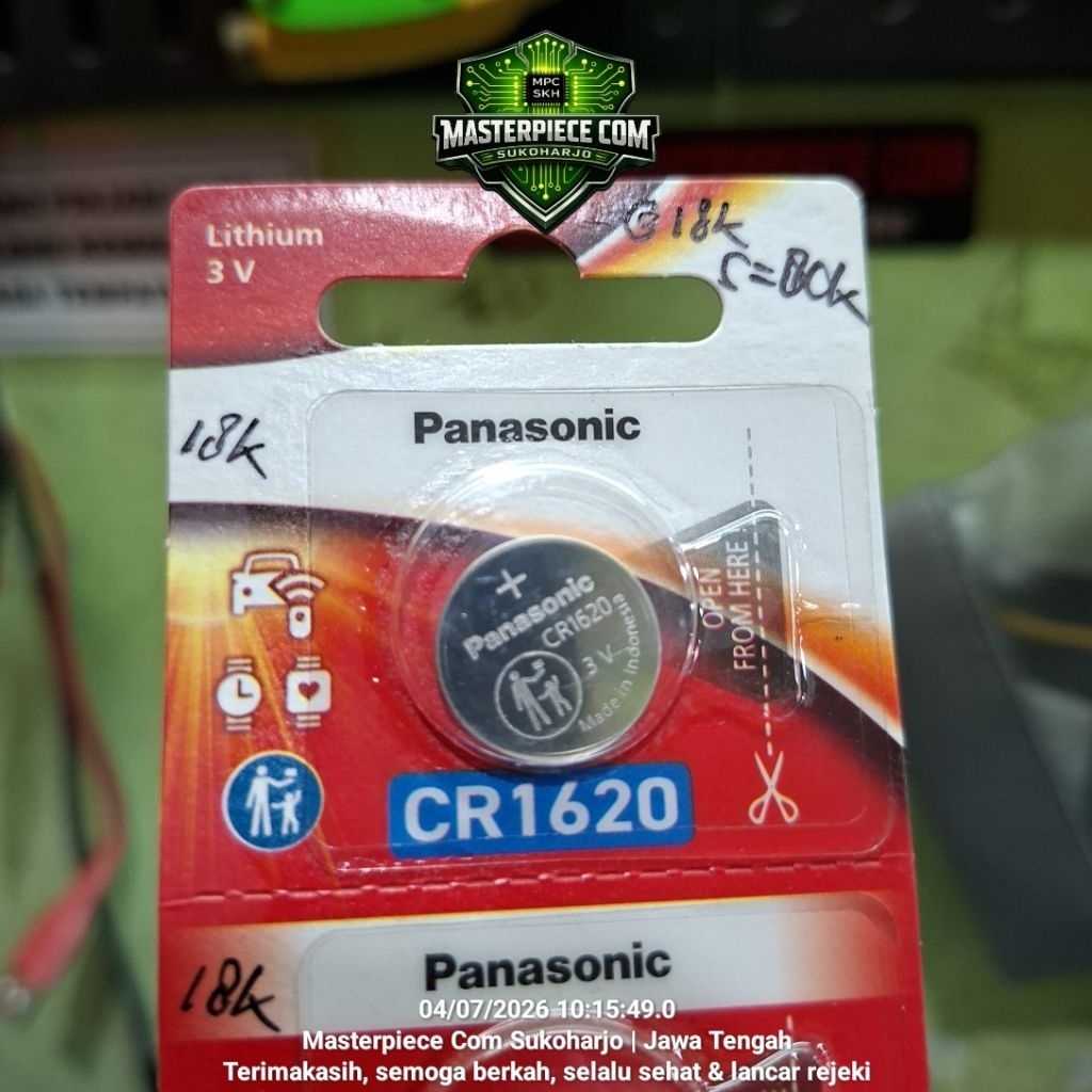 Battery CR1620 CR 1620 Panasonic Original