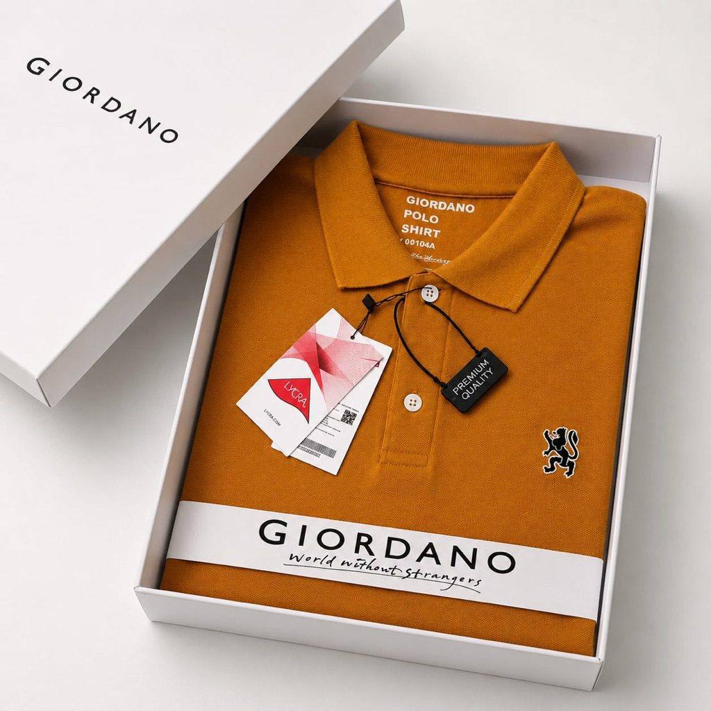 NEXA~Polo Shirt Tshirt Kaos Kerah Giordano Lion 3D Mini Terlaris