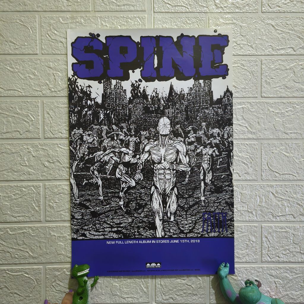 Poster Band Spine Bridge Nine Records Original