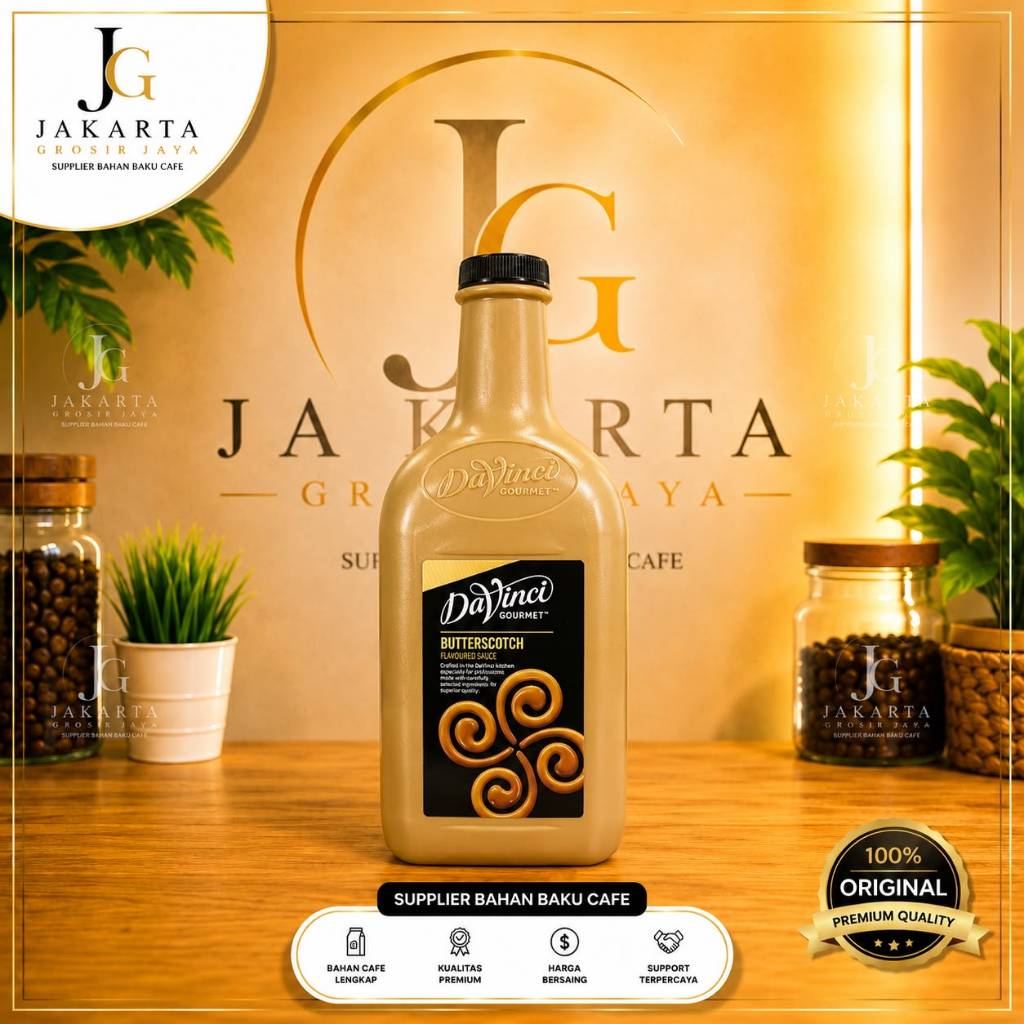 DaVinci Butterscotch Sauce 2L - Saus Buttercotch DaVinci 2L
