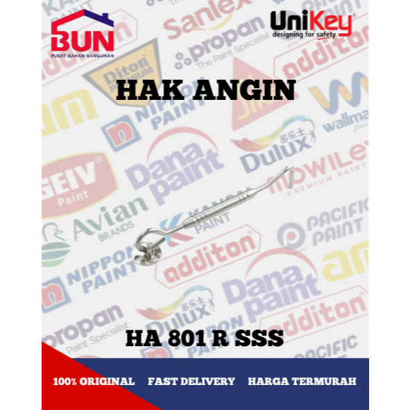 UniKey Hak Angin Stainless HA 801 R SSS size 8"