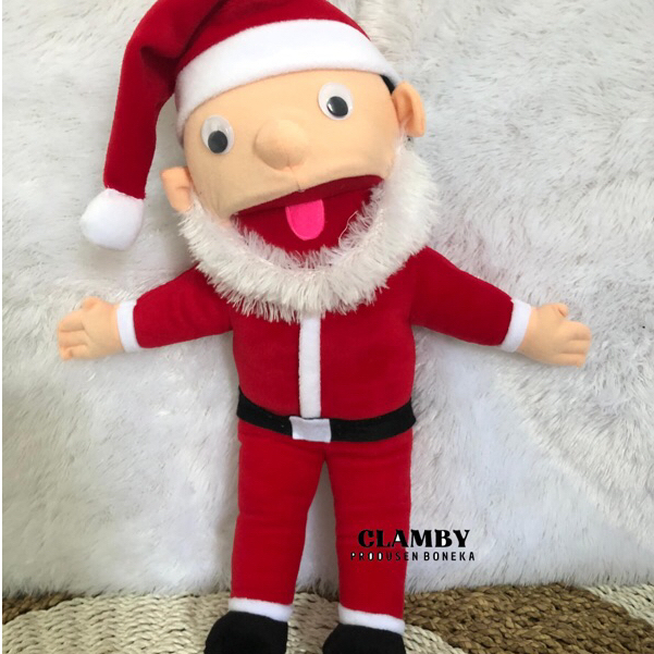 Muppet santa claus boneka tangan santa claus boneka natal