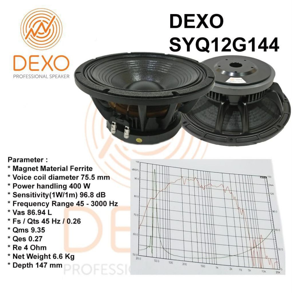 Speaker DEXO SYQ12G144(12 inch)
