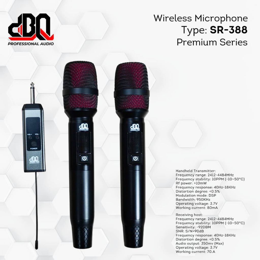 Mic Wireless DBQ SR-338 SR388 MIC DBQ WIRELESS Original