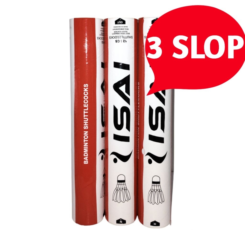3 slop Shuttlecock badminton isai merah Kok badminton isai merah /isai / isai merah