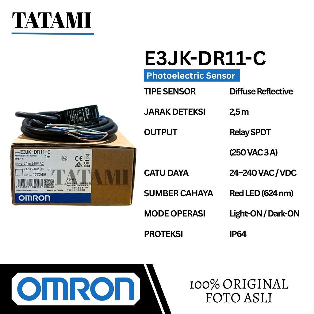 OMRON PHOTOELECTRIC SENSOR E3JK-DR11-C
