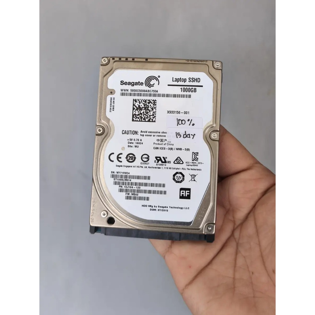SSHD SEAGATE 1TB 2.5INCH - KESEHATAN 100%