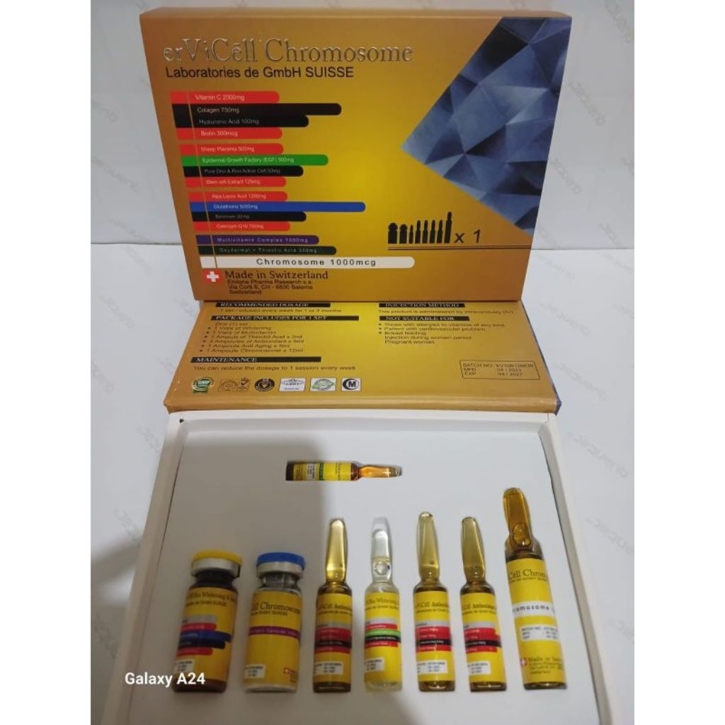 PAKET 2 BOK CHROMOSOME ERVICELL FREE 1 SET ALKES