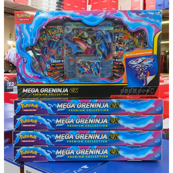 TCG Pokemon Mega Greninja Ex Premium Collection - TGC Pokemon Mega Greninja