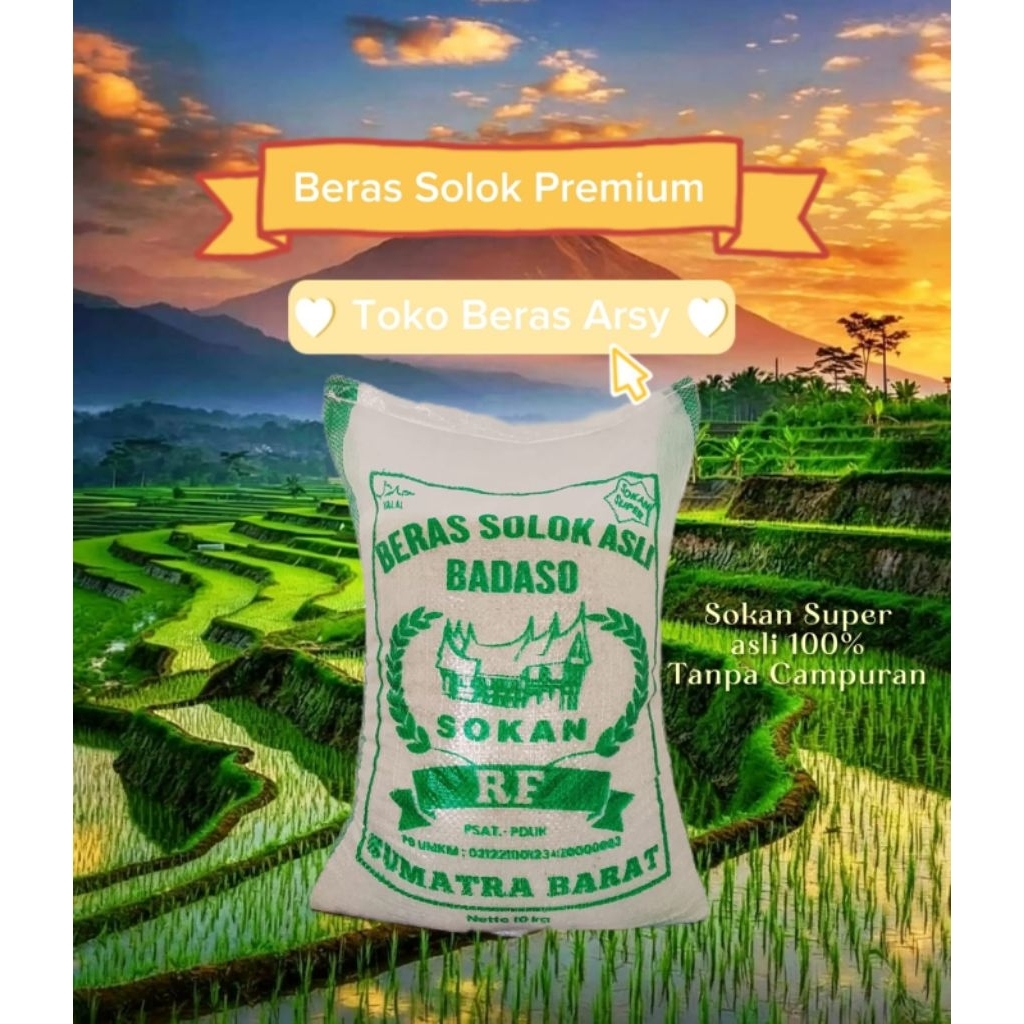 BERAS SOLOK 100% asli SAMATO ( SOKAN SUPER ) BADASO SUMATERA BARAT