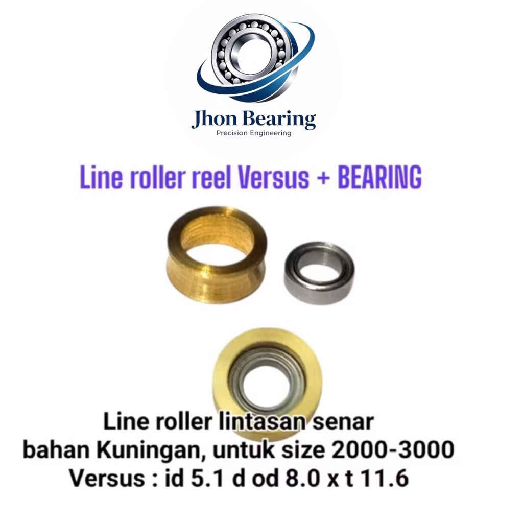 Line Roller + Bearing versus / lintasan senar Reel pancing 1000-3000