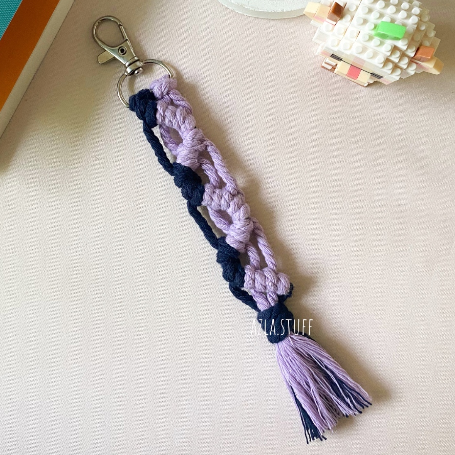 Gantungan Kunci Makrame / Keychain Etnik / Bag Charm / Kado unik Ganci