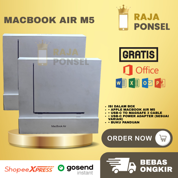 Macbook Air M5 16/512GB 24/1TB Garansi Resmi