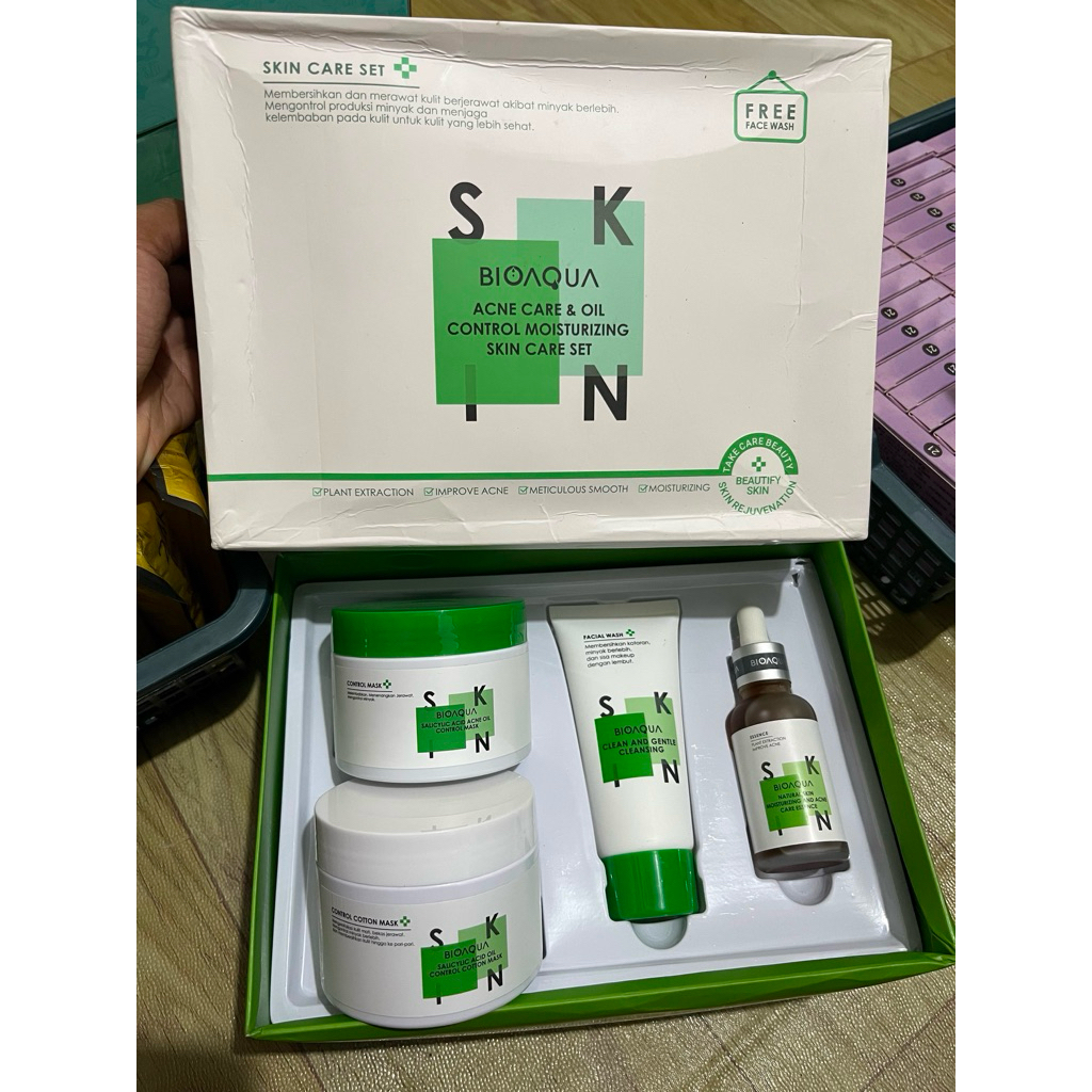 bioaqua acne set skincare