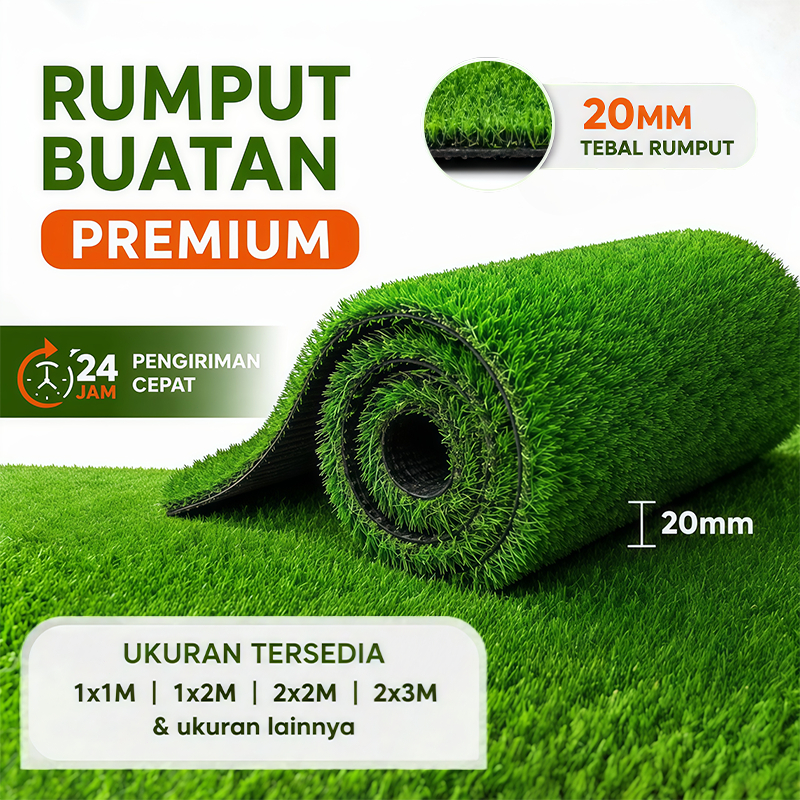 Rumput sintetis plastik berkualitas premium/rumput sintetis yang dapat dilepas, ukuran 2*1, 2*2, 2*3