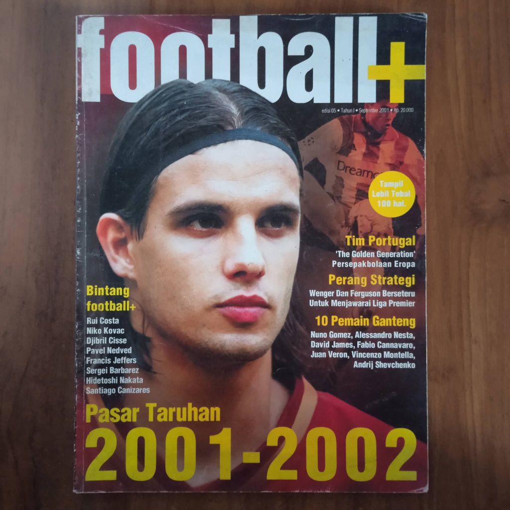 Majalah Football+ Football Edisi September 2001 _ Pasar Taruhan 2001-2002