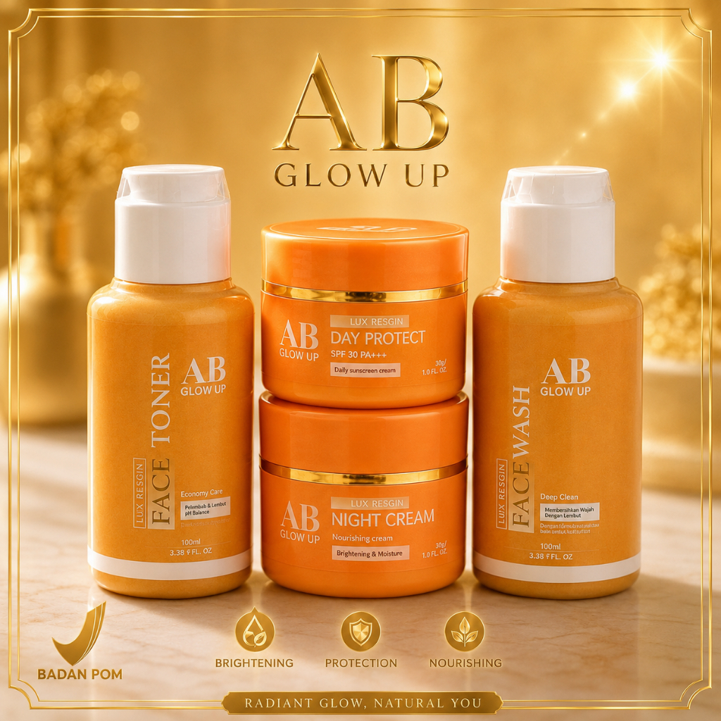 Skincare AB Glow Up Gold Premium Lux Bright by Avril Combin Skin | Kulit Berjerawat by Avril Memutih