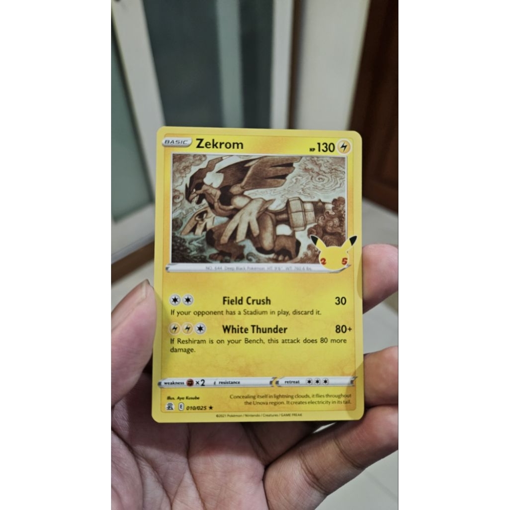 Pokemon Zekrom 25th Anniversary Celebration English 10/25 Eng