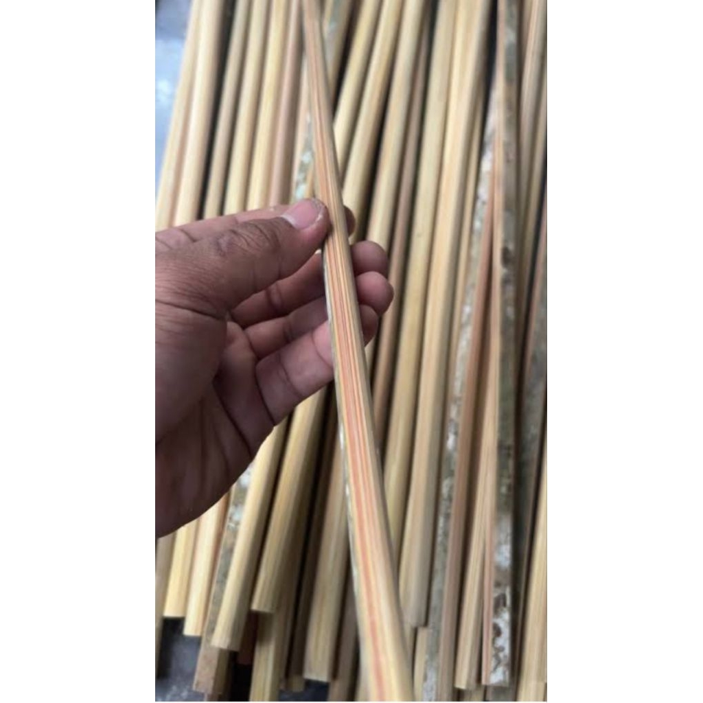 dowel bambu petung/ stik bambu bulat rautan diameter 7-10mili