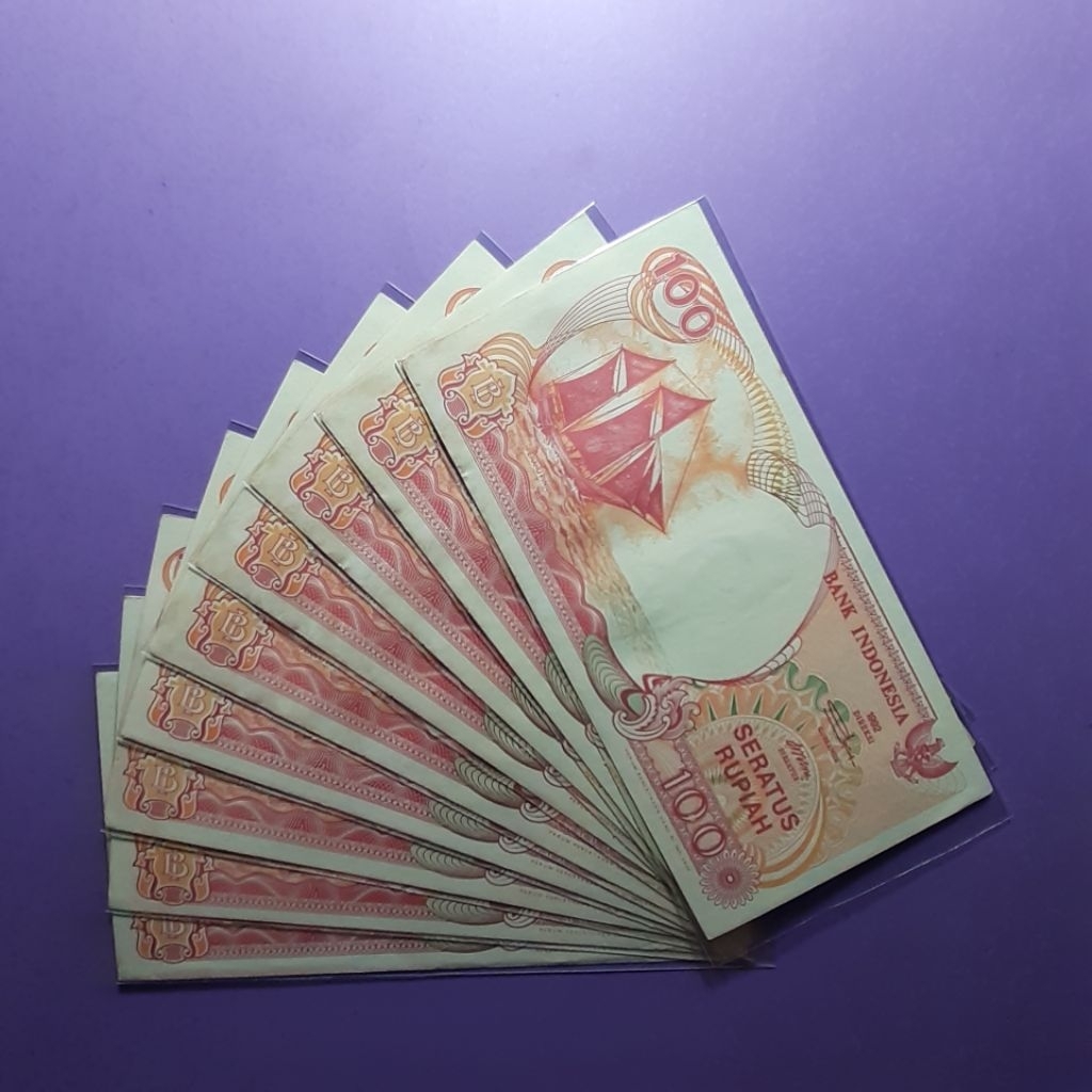 uang kuno 100 rupiah pinisi 1992