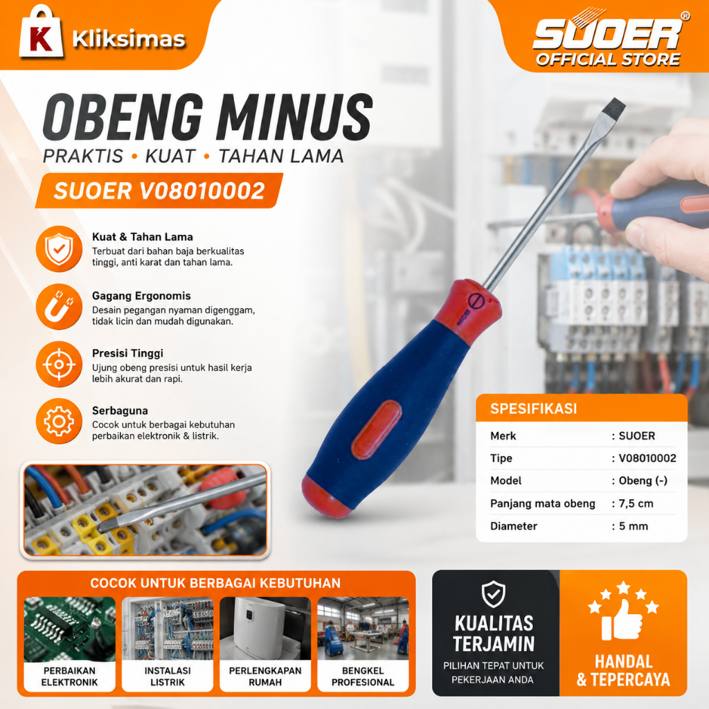 SUOER Obeng (-) Min