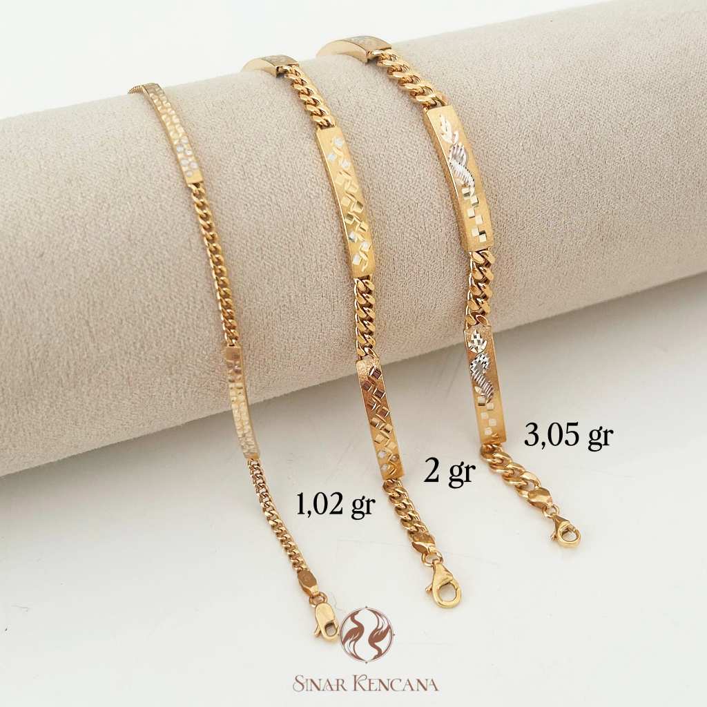 Sinar Kencana - Gelang Hollow Palang 4 - 8K