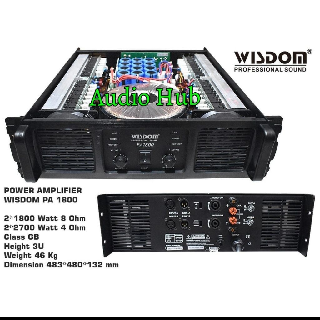 Power Amplifier Wisdom PA 1800 /PA1800  Original